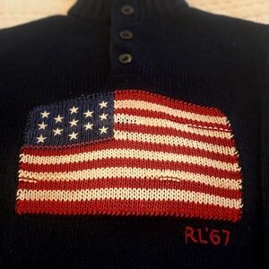 Polo Ralph Lauren Historic American Flag Sweater.
